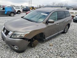 Salvage cars for sale from Copart Barberton, OH: 2013 Nissan Pathfinder S