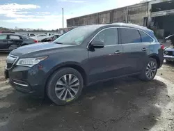 Salvage cars for sale at Fredericksburg, VA auction: 2016 Acura MDX Technology