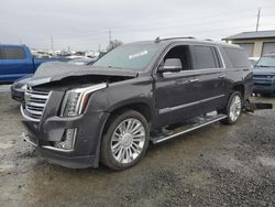 Salvage cars for sale at Eugene, OR auction: 2017 Cadillac Escalade ESV Platinum