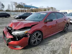 Nissan salvage cars for sale: 2020 Nissan Sentra SR