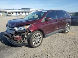 Salvage cars for sale from Copart Lumberton, NC: 2017 Ford Edge Titanium