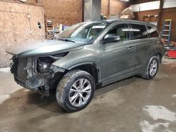 Salvage cars for sale at Ebensburg, PA auction: 2014 Toyota Highlander XLE