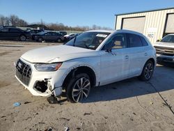 Salvage cars for sale at Duryea, PA auction: 2021 Audi Q5 Premium Plus