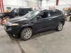 Salvage cars for sale at Mcfarland, WI auction: 2015 Jeep Cherokee Limited