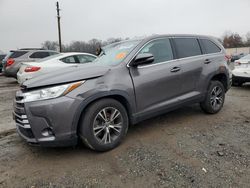 Toyota salvage cars for sale: 2019 Toyota Highlander LE