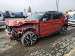 Salvage cars for sale at Hayward, CA auction: 2022 Volvo XC40 P8 Recharge Plus