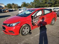 Salvage cars for sale at auction: 2018 Chevrolet Cruze LS