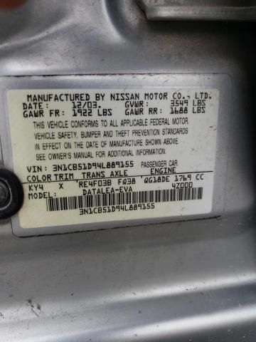 2004 Nissan Sentra 1.8