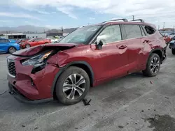 Salvage cars for sale at Sun Valley, CA auction: 2021 Toyota Highlander XLE