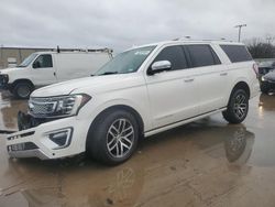 Salvage cars for sale at Wilmer, TX auction: 2018 Ford Expedition Max Platinum