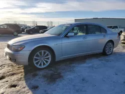 BMW Vehiculos salvage en venta: 2007 BMW 750