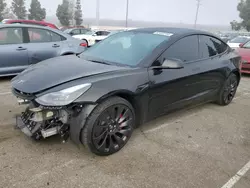 Salvage cars for sale at Rancho Cucamonga, CA auction: 2023 Tesla Model 3