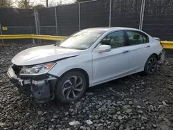 Salvage cars for sale at Waldorf, MD auction: 2016 Honda Accord EXL