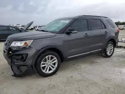 Salvage cars for sale at Arcadia, FL auction: 2017 Ford Explorer XLT