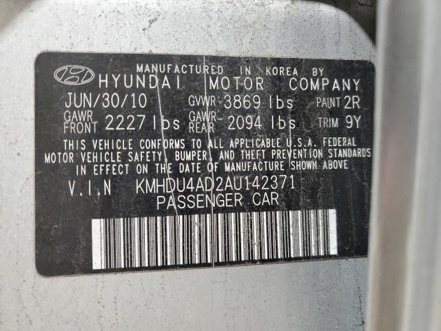 2010 Hyundai Elantra Blue