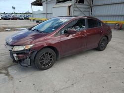 Salvage cars for sale from Copart Corpus Christi, TX: 2015 Honda Civic EX