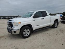 Salvage cars for sale at Houston, TX auction: 2015 Toyota Tundra Double Cab SR