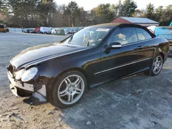 Salvage cars for sale at Mendon, MA auction: 2008 Mercedes-Benz CLK 550