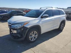 2015 Toyota Highlander XLE en venta en Grand Prairie, TX