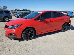 Salvage cars for sale at Harleyville, SC auction: 2018 Chevrolet Cruze LT