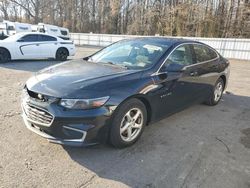 Salvage cars for sale at Glassboro, NJ auction: 2017 Chevrolet Malibu LS