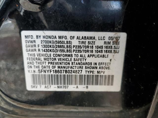 2007 Honda Pilot EXL