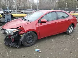 Salvage cars for sale at Waldorf, MD auction: 2014 Toyota Corolla L