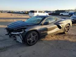 Salvage cars for sale at Houston, TX auction: 2021 Chevrolet Corvette Stingray 3LT