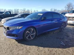 Honda salvage cars for sale: 2021 Honda Accord Sport SE