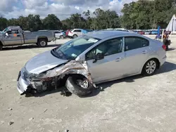 Salvage cars for sale at Ocala, FL auction: 2012 Honda Civic LX