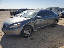 Salvage cars for sale from Copart San Antonio, TX: 2008 Honda Accord LX