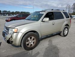 Salvage cars for sale at Dunn, NC auction: 2012 Ford Escape Limited