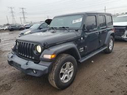 Jeep salvage cars for sale: 2019 Jeep Wrangler Unlimited Sport