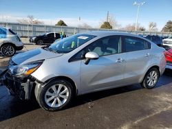 Salvage cars for sale at Littleton, CO auction: 2013 KIA Rio EX