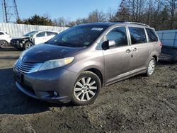 Toyota Sienna xle salvage cars for sale: 2012 Toyota Sienna XLE