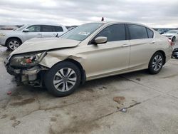 Salvage cars for sale at Grand Prairie, TX auction: 2013 Honda Accord LX