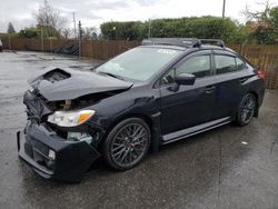 Salvage cars for sale at San Martin, CA auction: 2015 Subaru WRX