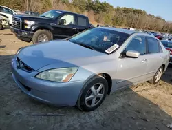 Salvage cars for sale at Seaford, DE auction: 2003 Honda Accord EX