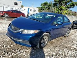 Salvage cars for sale at Opa Locka, FL auction: 2015 Honda Civic LX