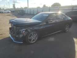 Mercedes-Benz c-Class salvage cars for sale: 2015 Mercedes-Benz C 400 4matic