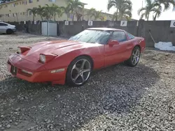 Salvage cars for sale at Opa Locka, FL auction: 1987 Chevrolet Corvette