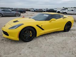 Salvage cars for sale at Houston, TX auction: 2019 Chevrolet Corvette Stingray 1LT