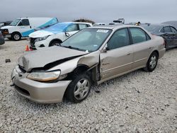 Salvage cars for sale at Taylor, TX auction: 2000 Honda Accord EX