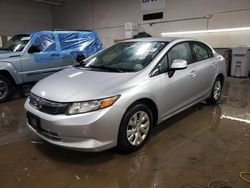 Salvage cars for sale at Elgin, IL auction: 2012 Honda Civic LX