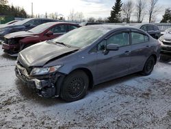 Honda salvage cars for sale: 2015 Honda Civic LX