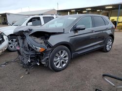 Salvage cars for sale at auction: 2019 Ford Edge Titanium