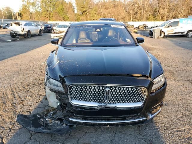 2017 Lincoln Continental Black Label