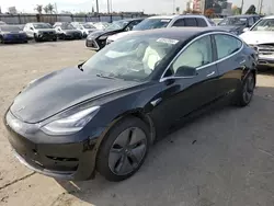 Salvage cars for sale at Los Angeles, CA auction: 2019 Tesla Model 3