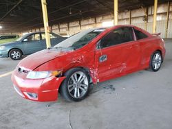 Honda salvage cars for sale: 2008 Honda Civic SI