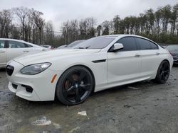 Salvage cars for sale at Waldorf, MD auction: 2013 BMW 640 I